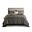 Aubrey 5 Piece Jacquard King Bedspread Set with Throw Pillows In Black