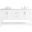 Aubrey 60 Inch Double Bathroom Vanity In White