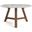 Aubrey Faux Marble Coffee Table In Walnut