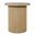 Auden 24 Inch Round Fluted Pedestal Base End Table In Natural
