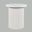 Auden 24 Inch Round Fluted Pedestal Base End Table In White