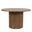 Auden 48 Inch Round Counter Height Fluted Pedestal Dining Table In Chestnut