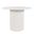 Auden 48 Inch Round Counter Height Fluted Pedestal Dining Table In White