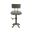 August Tractor Seat Barstool with Back In Industrial