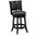 Augusta 24 Inch Swivel Counter Stool In Black