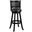 Augusta 34 Inch Swivel Bar Stool In Black
