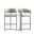 Augusta Barstool Set of 2 In Light Grey