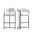 Augusta Barstool Set of 2 In White