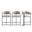 Augusta Counter Stool Set of 3 In Light Grey
