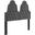 Augustine Tufted Performance Velvet Twin Headboard In Charcoal