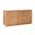 Augusto 63" Wide 4 Door Sideboard In Teak