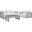 Aura Gray and White 3 Piece Outdoor Patio Wicker Rattan Set EEI-3598-GRY-WHI-SET