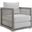 Aura Gray and White Rattan Outdoor Patio Arm Chair