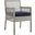 Aura Gray Navy Outdoor Patio Wicker Rattan Dining Arm Chair
