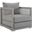 Aura Gray Rattan Outdoor Patio Arm Chair