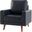 Aurelian Genuine Leather Armchair In Navy