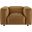 Auren Upholstered Vegan Leather Modular Armchair In Camel