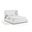 Aurin Linen Textured Fabric Upholstered Full Bed In Cream