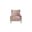 Aurora Hi-back Accent Chair In Brown
