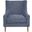 Aurora Hi-back Accent Chair In Sapphire