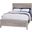 Aurora King Panel Bed with Footboard In Whitewash