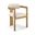 Aurum Linen Textured Fabric Upholstered Dining Chair Set of 2 In Beige