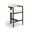 Aurum Vegan Leather Upholstered Counter Stool In Cream