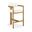 Aurum Vegan Leather Upholstered Counter Stool In Cream