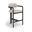 Aurum Vegan Leather Upholstered Counter Stool In Taupe