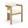 Aurum Vegan Leather Upholstered Dining Chair Set of 2 In Cream