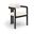 Aurum Vegan Leather Upholstered Dining Chair Set of 2 In Cream