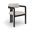 Aurum Vegan Leather Upholstered Dining Chair Set of 2 In Taupe