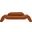Austin Velvet Sofa In Cognac Velvet