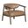 Autumn Accent Chair In Bistre Brown and Dark Chestnut Brown