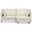 Ava Woven Performance Fabric 76-inch Sofa and Ottoman Set In Cream