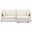 Ava Woven Performance Fabric 90-inch Sofa and Ottoman Set In Cream