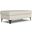 Ava Woven Performance Fabric Large Rectangular Ottoman In Cream