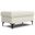 Ava Woven Performance Fabric Ottoman In Cream