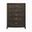 Avalon 5 Drawer Chest In Coffee Bean