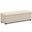 Avalon Faux Leather Extra Large Storage Ottoman Bench In Satin Cream
