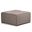 Avalon Linen Look Fabric Square Coffee Table Storage Ottoman In Fawn Brown