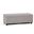 Avalon Linen Look Fabric Storage Ottoman Bench In Cloud Grey
