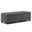 Avalon Linen Look Fabric Storage Ottoman Bench In Slate Grey