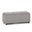 Avalon Linen Look Fabric Storage Ottoman In Cloud Grey