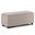 Avalon Linen Look Fabric Storage Ottoman In Natural