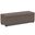 Avalon Polyester Linen Fabric Extra Large Storage Ottoman Bench In Fawn Brown