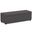 Avalon Polyester Linen Fabric Extra Large Storage Ottoman Bench In Slate Grey