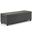 Avalon Tweed Look Fabric Storage Ottoman Bench In Dark Grey