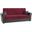 Avalon Upholstered Convertible Sofabed with Storage In Burgundy