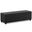 Avalon Vegan Faux Leather Extra Large Storage Ottoman Bench In Midnight Black